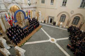 The formal EU Treaty unveiling in The Netherlands