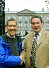 Dalit Baum meets with Aengus Ó Snodaigh, Sinn Féin TD
