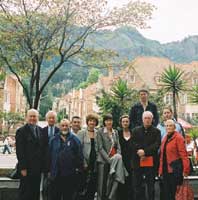 The trade union delegation in Bogota