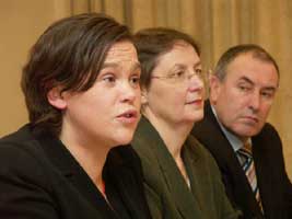 Mary Lou McDonald, Bairbre de Brún and Mitchel McLaughlin
