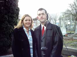 Councillor Toiréasa Ní Fhearaíosa and Maurice Quinlivan
