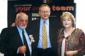 Marie Cushenan with Martin Meehan and Martin McGuinness