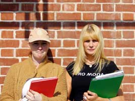Residents' committee members Lisa Farrell and Adele Whelan