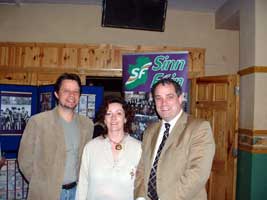 Stellan Hermansson, Cristín McCauley and Aengus Ó Snodaigh