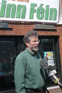 Sinn Féin President Gerry Adams