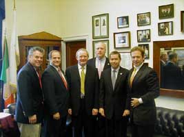 Martin McGuinness with Congressmen Peter King, Mike Capuano, Joe Crowley, Jim Walsh and Brian Higgins on Capitol Hill