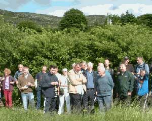 A section of the participants in the Sinn Féin centenary walk in Foxford recently. Included in the photo are Mayo Sinn Féin Councillors Noel Campbell, Gerry Murray, Dave Keating and Peter Clarke