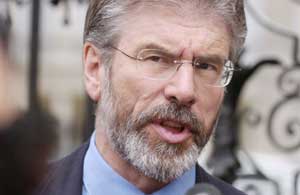 Gerry Adams speaking in London