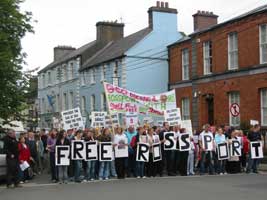 Protests calling for the release of the Rossport 5