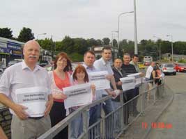 Protestors make their views known in Letterkenny