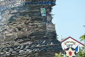 Placards on unionist bonefires taunting Ardoyne suicide victims