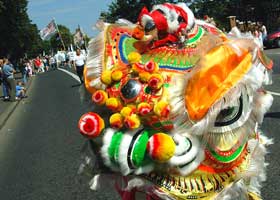 Dragons are all part of the fun at Féile an Phobail