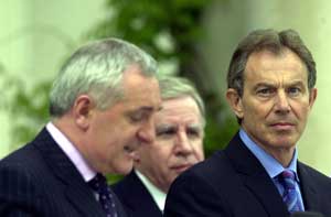 Bertie Ahern and Tony Blair