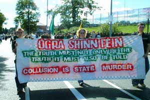 Ógra protesting against state collusion