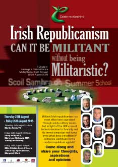 Poster for Coiste Summer School