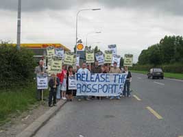 Supporters of the Rossport 5 stage protests all over the country