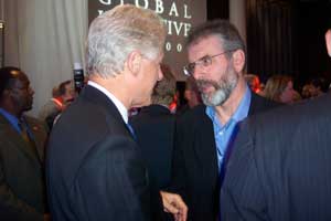 Gerry Adams MP meeting Former US President Bill Clinton