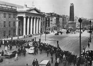 Nelson toppled off his pillar after explosion in 1966