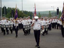 Unionist band attempt to march through nationalist area