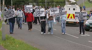 Unionists 'protest' abuse catholics praying for their loved ones