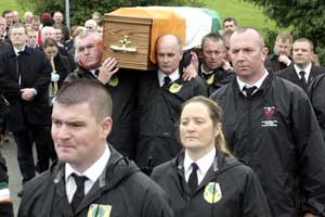 The funeral of Brian Campbell on Tuesday 11th October last