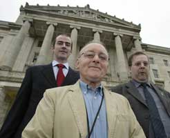 Sinn Féin's Denis Donaldson, Ciarán Kearney and William MacKessy