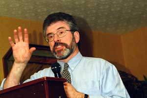 Sinn Féin President Gerry Adams