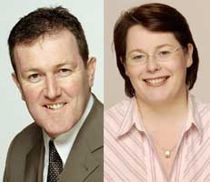 Sinn Féin Newry and Armagh MP Conor Murphy and Sinn Féin Fermanagh/South Tyrone MP Michelle Gildernew