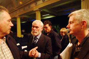 Séanna Walsh, Francie Brolly and Seán Crowe TD