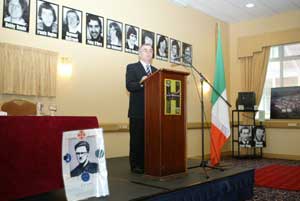 Sinn Féin MLA and former Hunger Striker, Raymond McCartney, delivers the Annual Feargal O'Hanlon lecture on Sunday, 5 March