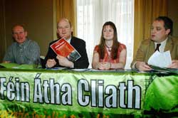 Tony McDonnell, Daithí Doolan, Joanne Spain and Aengus O Snodaigh TD