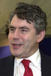 British Chancellor Gordon Brown