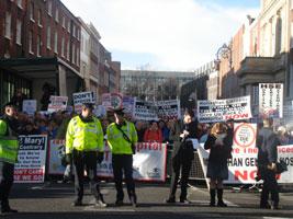 Mass demonstration at Leinster House last Tuesday