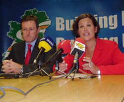 Conor Murphy and Mary Lou McDonald announced details of the public meetings in advance of the Ard Fheis on Policing