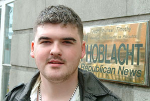 Head of Ógra Shinn Féin Barry McColgan