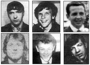 Jim Sloan, Tony Campbell, Brendan Maguire, Jim McCann, John Loughran and Ambrose Hardy