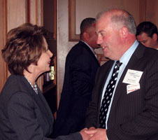 Willie Corduf with Nancy Pelosi