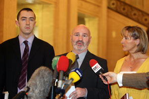 Daithi McKay, Alex Maskey and Martina Anderson