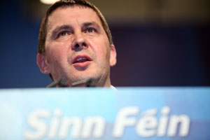 Batasuna spokesperson, Arnaldo Otegi, speaking at the 2007 Sinn Féin Ard Fheis