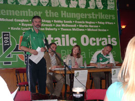 Gerry Adams speaking at Sinn Féin Slógadh 2006