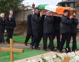 The funeral of John ‘Stylo’ Curran