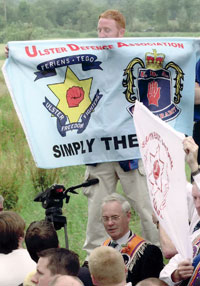 UDA banner at Drumcree