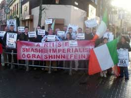 Ógra Shinn Féin picket in Omagh in support of republican prisoners