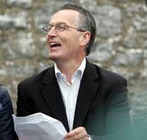 Cool dudes – Gerry Adams and Gerry Kelly canvass for Caoimhghín Ó Caoláin during the 1997 general election