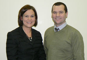 Mary Lou McDonald and Paul Donnelly