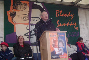 Martin McGuinness addresses the commemoration