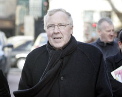 Christy Burke arriving at the Mahon Tribunal in Dublin Castle