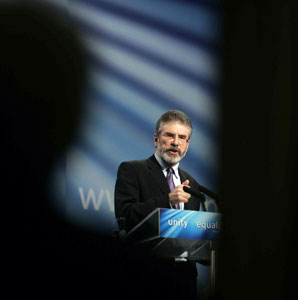 Sinn Féin President Gerry Adams