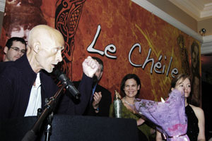 Brian receives award at the recent Le Chéile event in Dublin