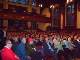 A section of the large crowd in Derry’s Guildhall